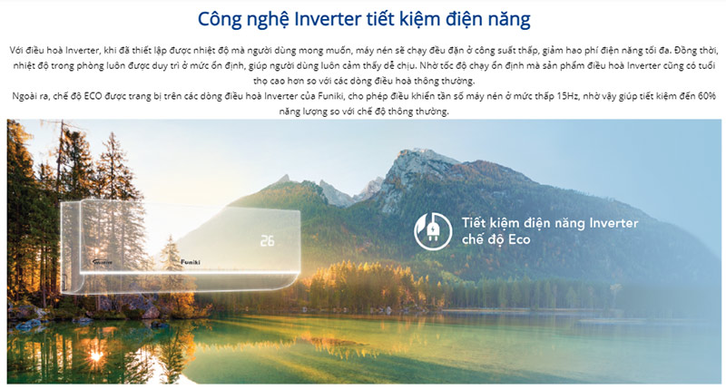 Máy lạnh Funiki inverter 2.5 HP HIC24TMU