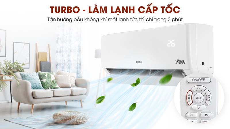 Mày lạnh Gree inverter 2.5 HP GWC24PD-K3D0P4